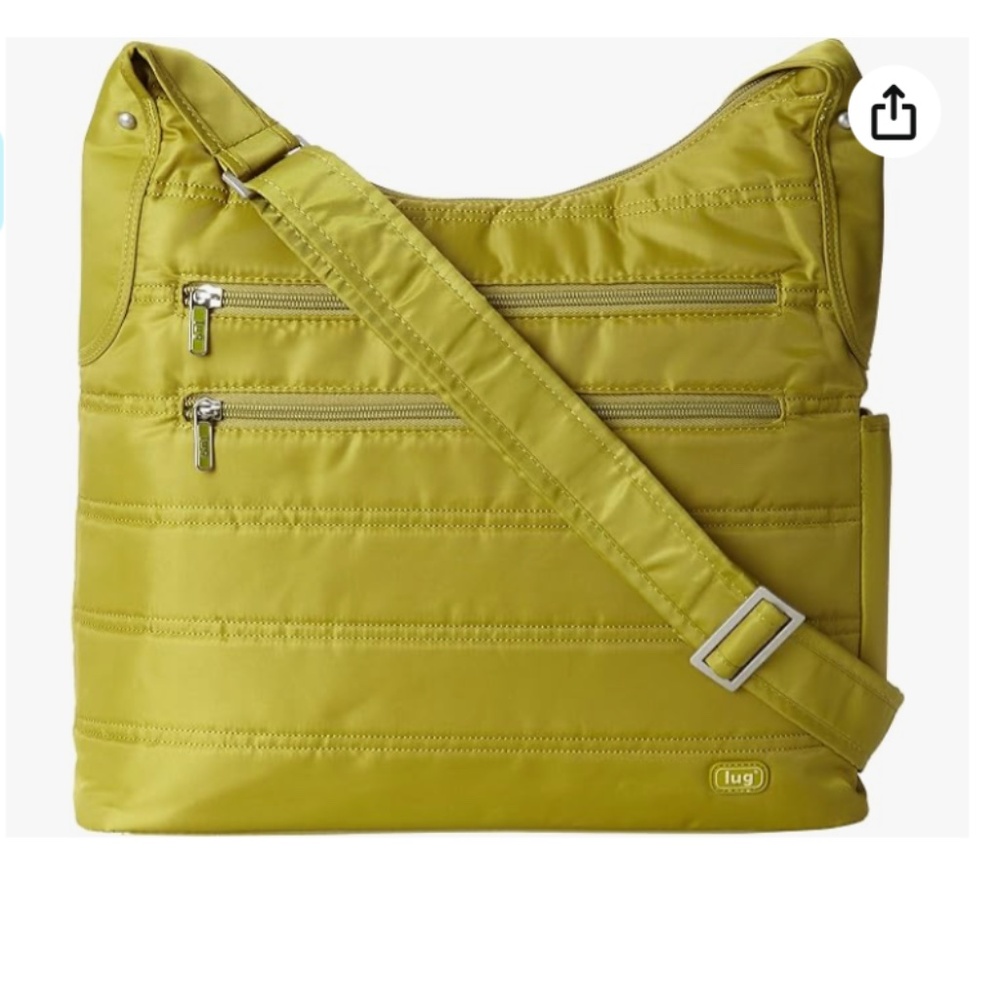 Lug Cable Car Large Crossbody Travel Bag Pistachio Green